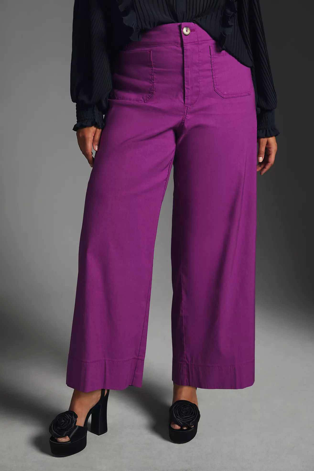 The Colette Cropped Wide-Leg Pants | Anthropologie (US)