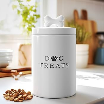 Barnyard Designs Large Dog Treat Container Airtight, Rustic Cute Dog Treat Storage Container with... | Amazon (US)