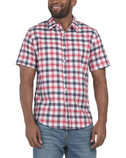Tencel Blend Short Sleeve Unbrushed Woven Shirt | Father's Day Gifts | Marshalls | Marshalls
