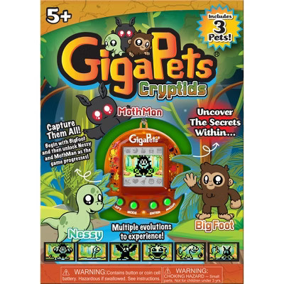 GigaPets Cryptids, 3 Pets in 1, Virtual Interactive Pet Keychain,Ages 5+ | Target