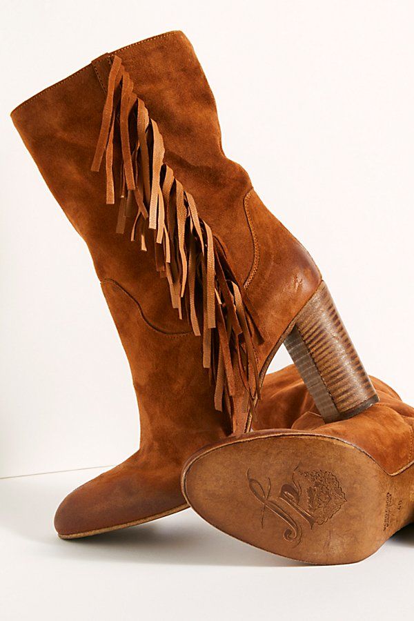 Wild Rose Slouch Boots by FP Collection at Free People, Tan Suede, EU 39 | Free People (UK)