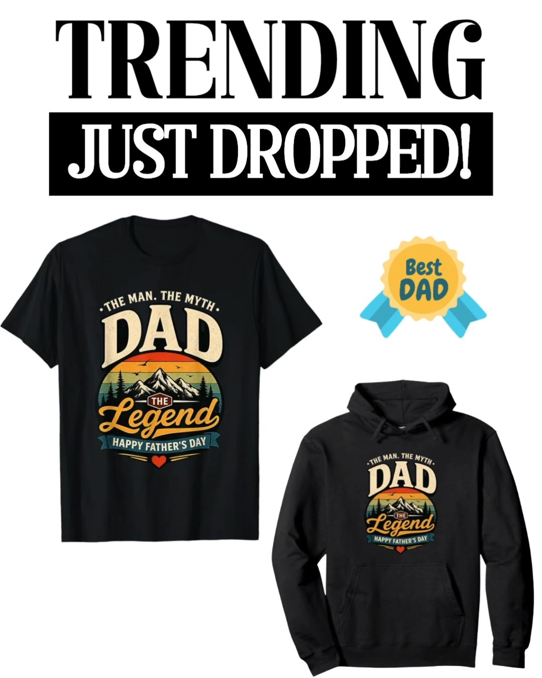 The perfect gift for Dad this Father’s Day! Obsessed with the vintage sunset colors, mountain design, and bold legendary dad vibes. Such a fun graphic for dads who deserve to be celebrated in style this summer and beyond! 

#LTKMensFashion #LTKGiftGuide #LTKStyleTip #LTKFindsUnder50

#LTKSeasonal #LTKootd #LTKHome #LTKKids