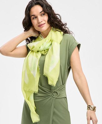 Oversized Palm-Print Wrap, Exclusively at Macy's | Macy's