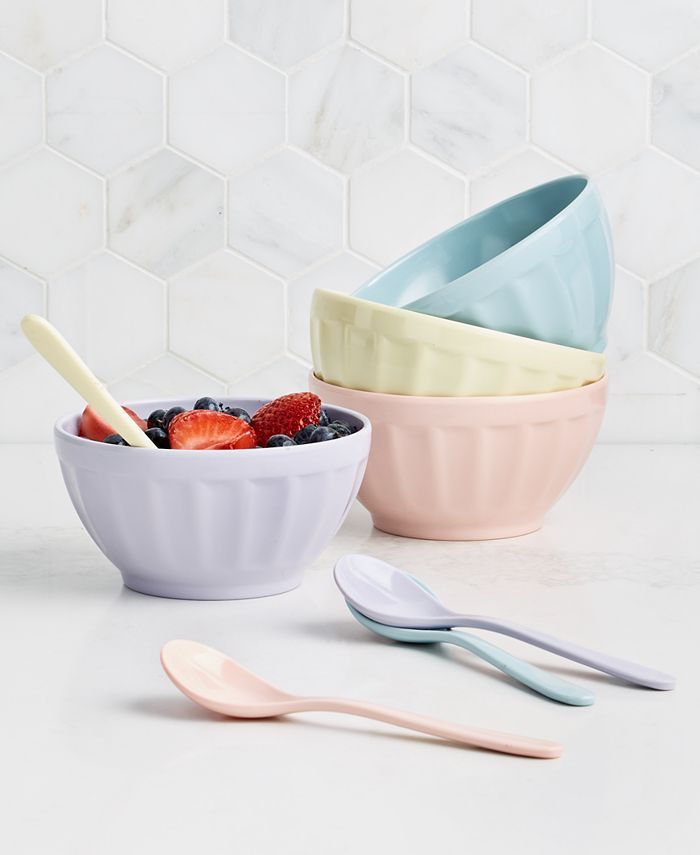 The Cellar Melamine Dessert Bowls with Spoons, Set of 4, Created for Macy's  & Reviews - Kitchen ... | Macys (US)