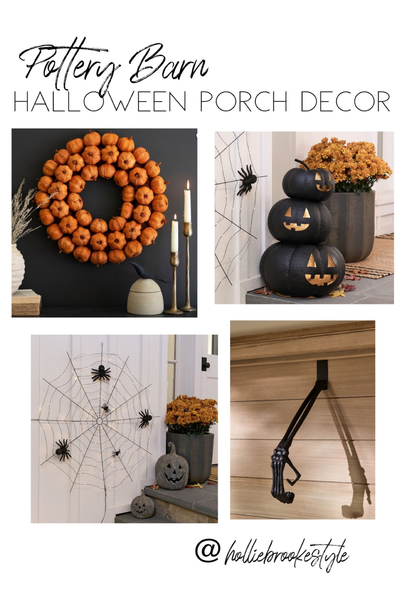 Halloween porch ideas!

Pumpkin wreath
Skeleton decor
Halloween decor
Skeleton wreath holder
Faux pumpkins
Pumpkin statue
Spider web lights 
Halloween exterior decor

#LTKhome #LTKHoliday #LTKSeasonal