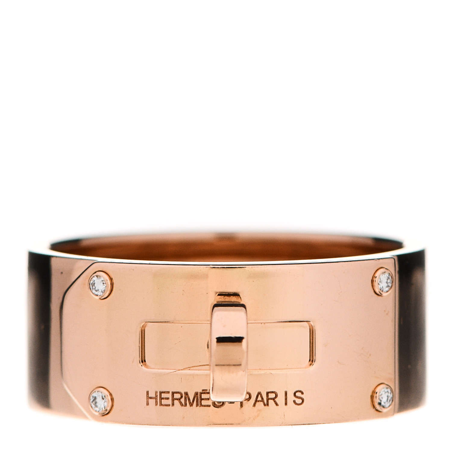 HERMES

18K Rose Gold Diamond GM Kelly Ring 54 6.75 | Fashionphile