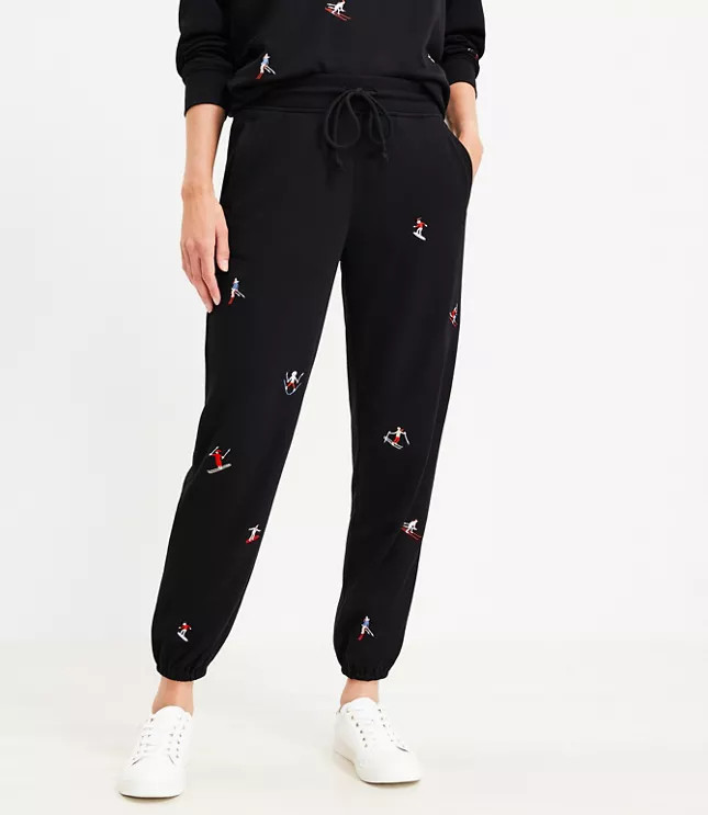 Lou & Grey Ski Cozy Cotton Terry Sweatpants | LOFT