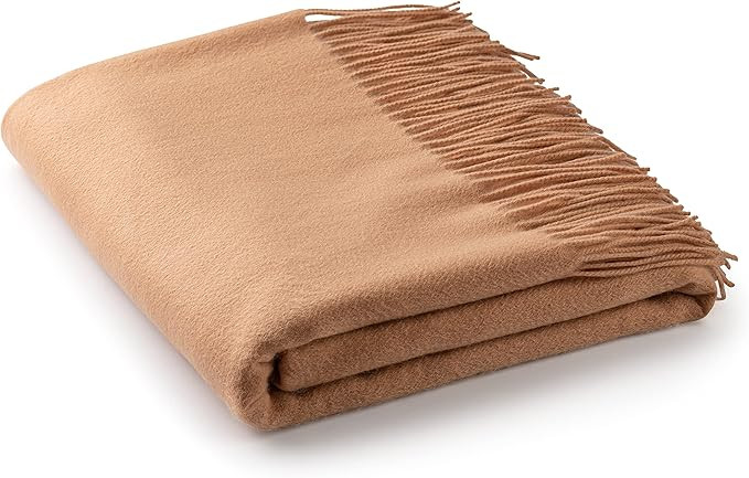 Velanio Cashmere Throw Blanket with Fringe | 60 x 54 Inch Super Soft Warm Blankets & Throws for H... | Amazon (US)