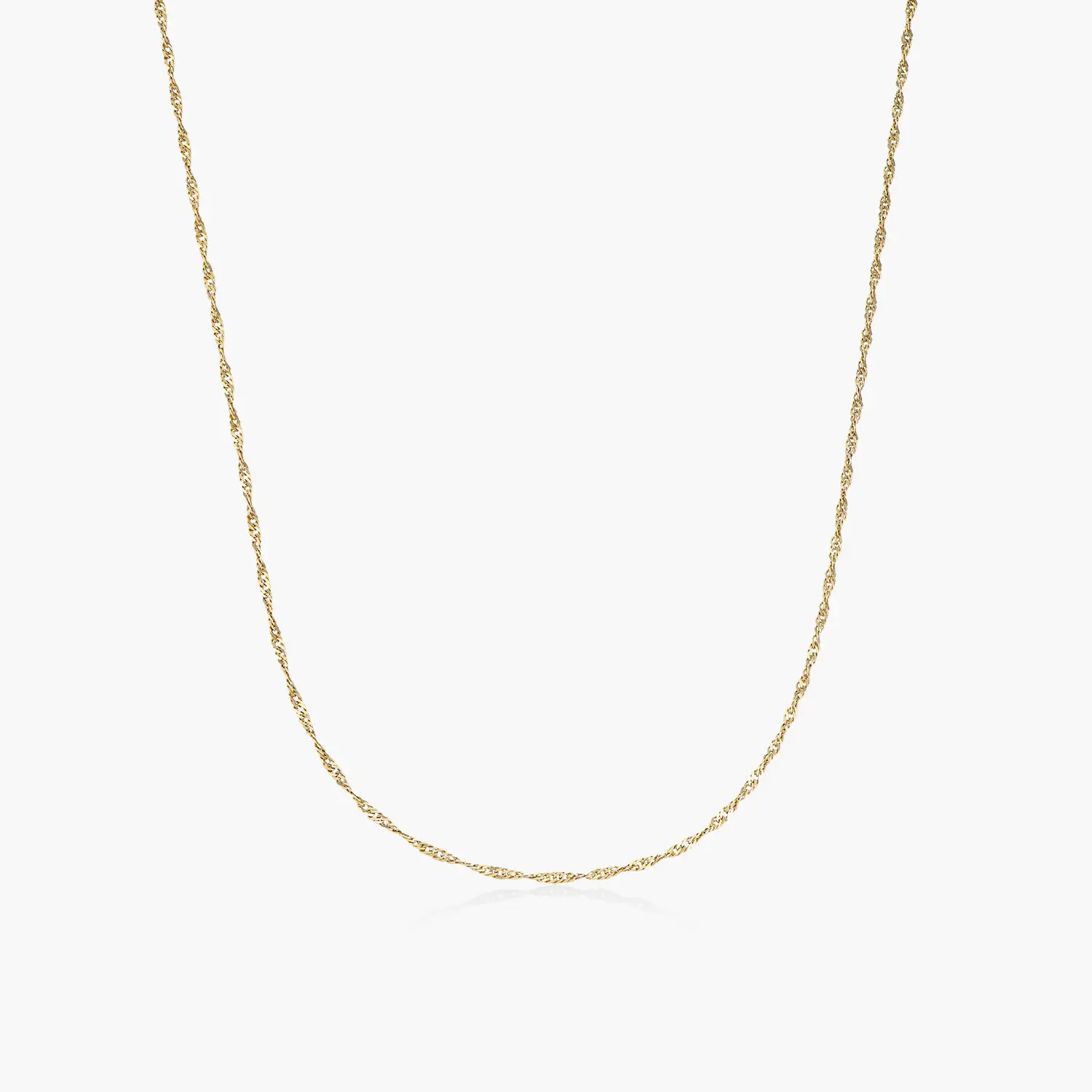 Singapore closed chain - Gold Plated | Oak & Luna (US)