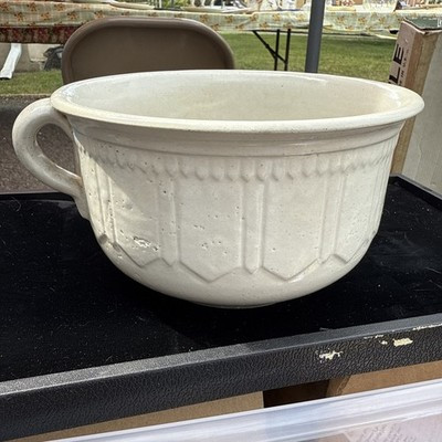 Antique Chamber Pot Handle 7.5” White Victorian Farmhouse Decor Unmarked | eBay US