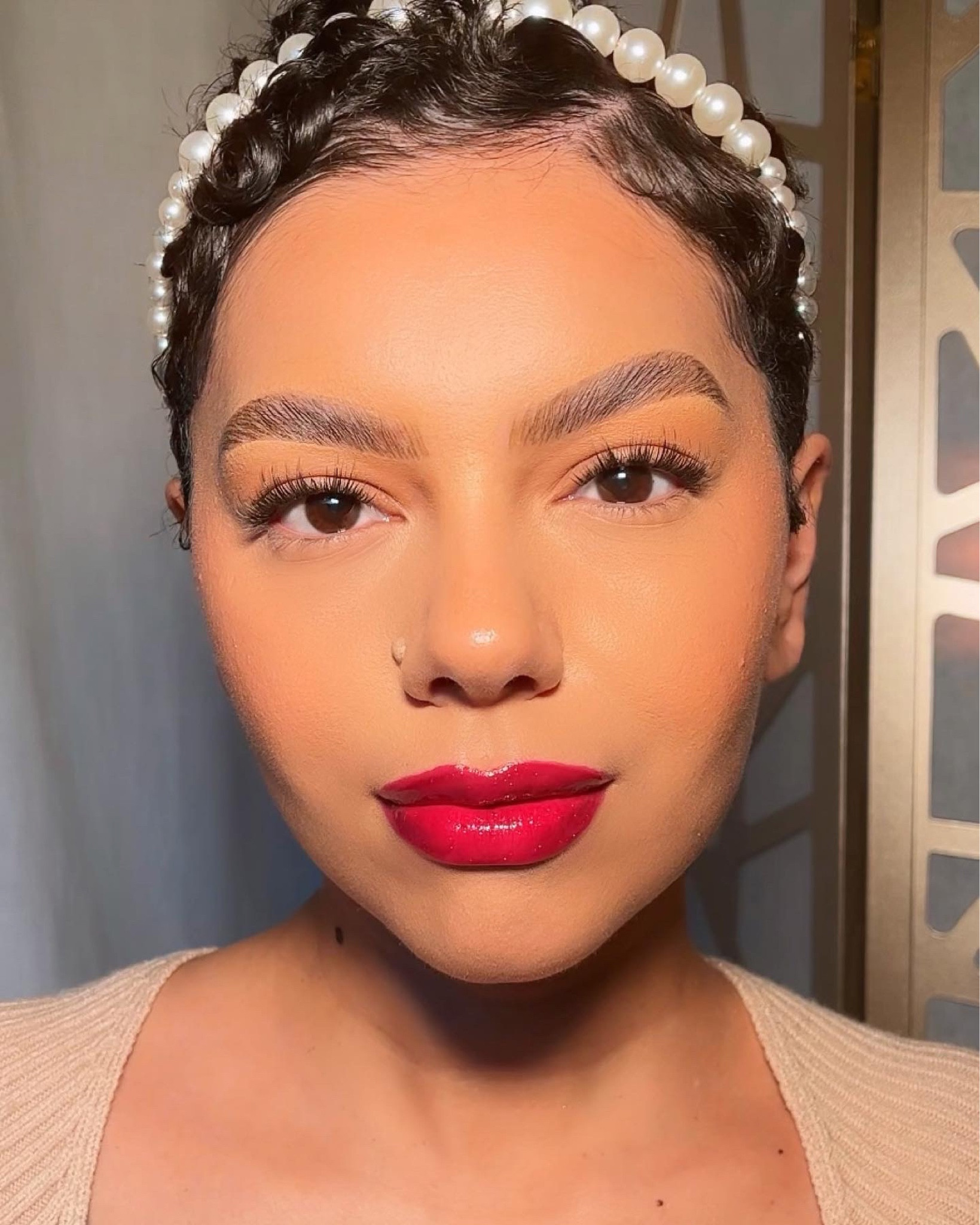 Sharing this berry power lip and peachy makeup look from my recent blog! 

Did you know the color of the year is Peach Fuzz? Read more about it at katrisharose.com! 

Bold lip, berry lip, red lip


#LTKbeauty