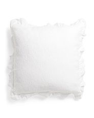 Made In Portugal 24x24 Ruffle Textured Pillow | Marshalls