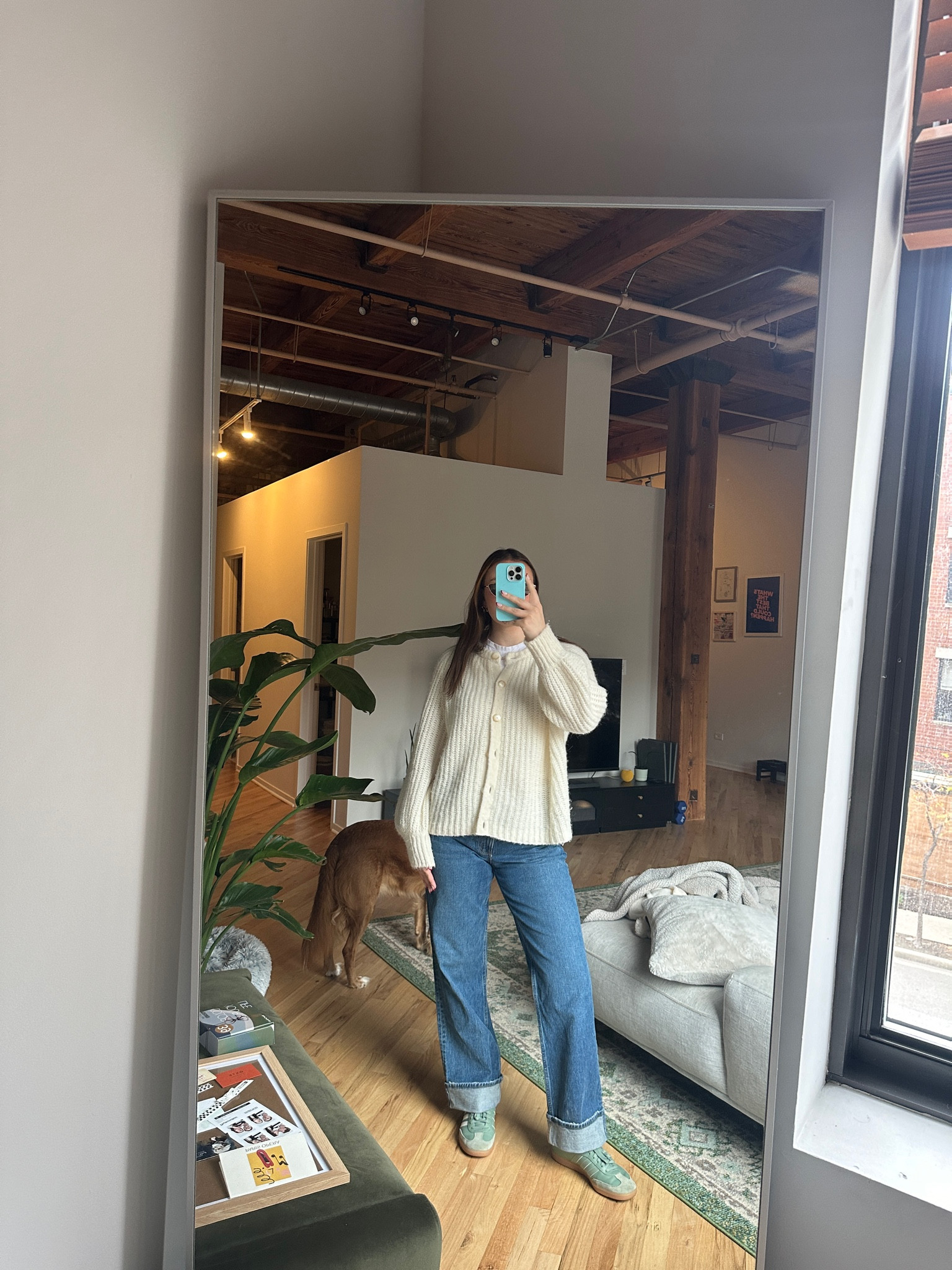 Embracing the cozy, cool vibes of fall and winter with a perfect mix of comfort and style. Low-rise Abercrombie jeans paired with a soft, oversized Sezane sweater for a relaxed yet chic look, finished off with classic Adidas Sambas for that effortless street style. Ready for crisp days and chilly nights

#LTKHoliday #LTKGiftGuide #LTKCyberWeek