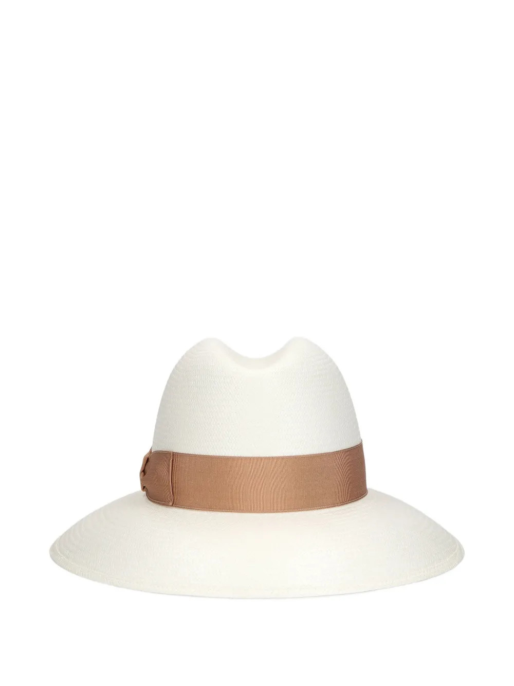 Borsalino Claudette Panama ribbon-trim Hat | Neutrals | FARFETCH UK | Farfetch Global