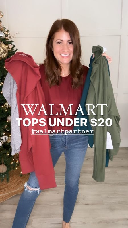 #walmartpartner Partnering with Walmart to share some of my favorite in season tops, all for under $20 🙌🏼 Love the styles, fits and quality! Which one is your favorite? 

✨ Follow me for more affordable fashion and try ons✨

Head to my stories for the full try on and a closer look! Will be saved in my Walmart December Highlight! 

Wearing: 
Hacci Top: mediumm
Ribbed Tunic: medium
Crewneck Pullover: large 
Turtleneck: medium 

@walmart
@walmartfashion
#walmartfashion 
#walmart


#LTKstyletip #LTKHoliday #LTKSeasonal