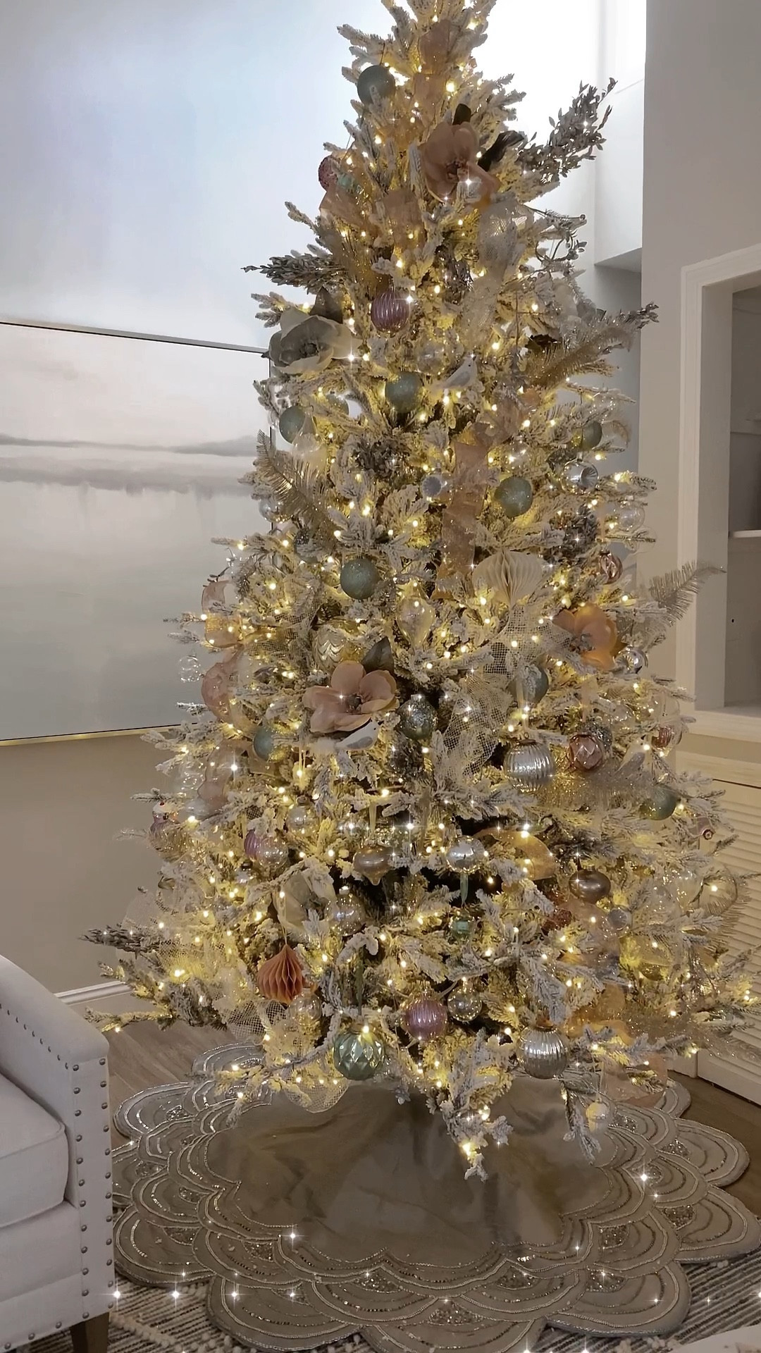 Flocked faux Christmas Tree , Holiday home decor, Christmas Tree Decor - my pre-lit tree is 9 feet and only $499.

This is the best one l've found and it's beautiful. Also comes in a 7.5 size for less $. One flickering light setting if you like the movement - looks like a fireplace flicker. 

My quilted monogrammed stockings are the large size.

#fauxtree #christmastree #flockedtree #flocked #christmas #christmasdecor

Flocked tree, white flocked Christmas tree, holiday home, faux tree, artificial Christmas tree, Christmas decorations, king of christmas, snowy tree, green Christmas tree, white Christmas tree, bedroom, home, decor, holiday decor, ornaments, stockings, pastel holiday, white holiday decor, bottle brush trees, pink decor, white Christmas, neutral holiday decor, garland

#LTKhome #LTKHoliday