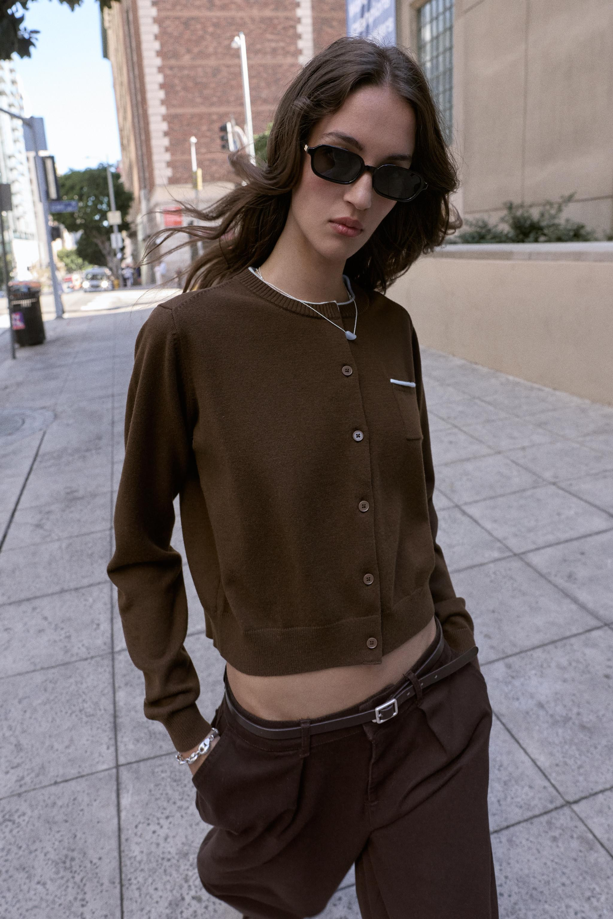 COMBINED KNIT CARDIGAN | Zara UK