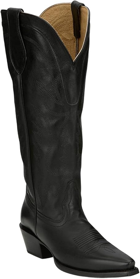 Tony Lama Women's Derby Jess Tall Western Boot Snip Toe - DR4252 11 M US | Amazon (US)