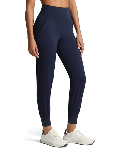 Colorfulkoala Women's High Waisted Joggers with Pockets Full Length Sweatpants & Lounge Pants (XS, Navy) | Amazon (US)