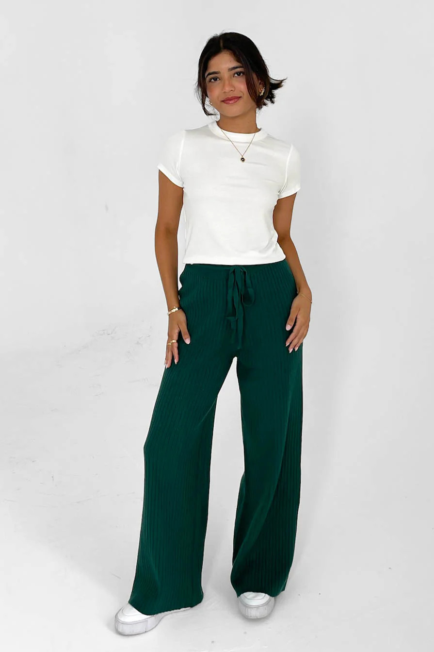 Unwritten Love Knit Pants in Green | Grey Bandit