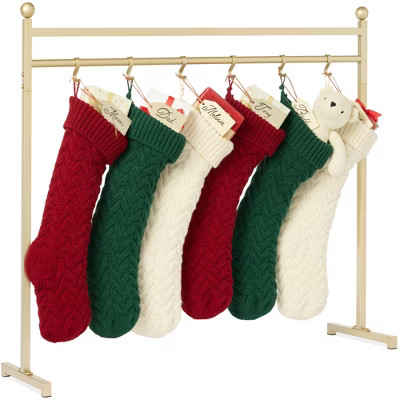Best Choice Products 3ft Christmas Stocking Stand, Hanging Holiday Décor Display w/ Name Tags, C... | Target