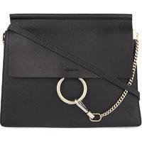 Chloe Faye Leather Satchel, Women's, Black | Selfridges