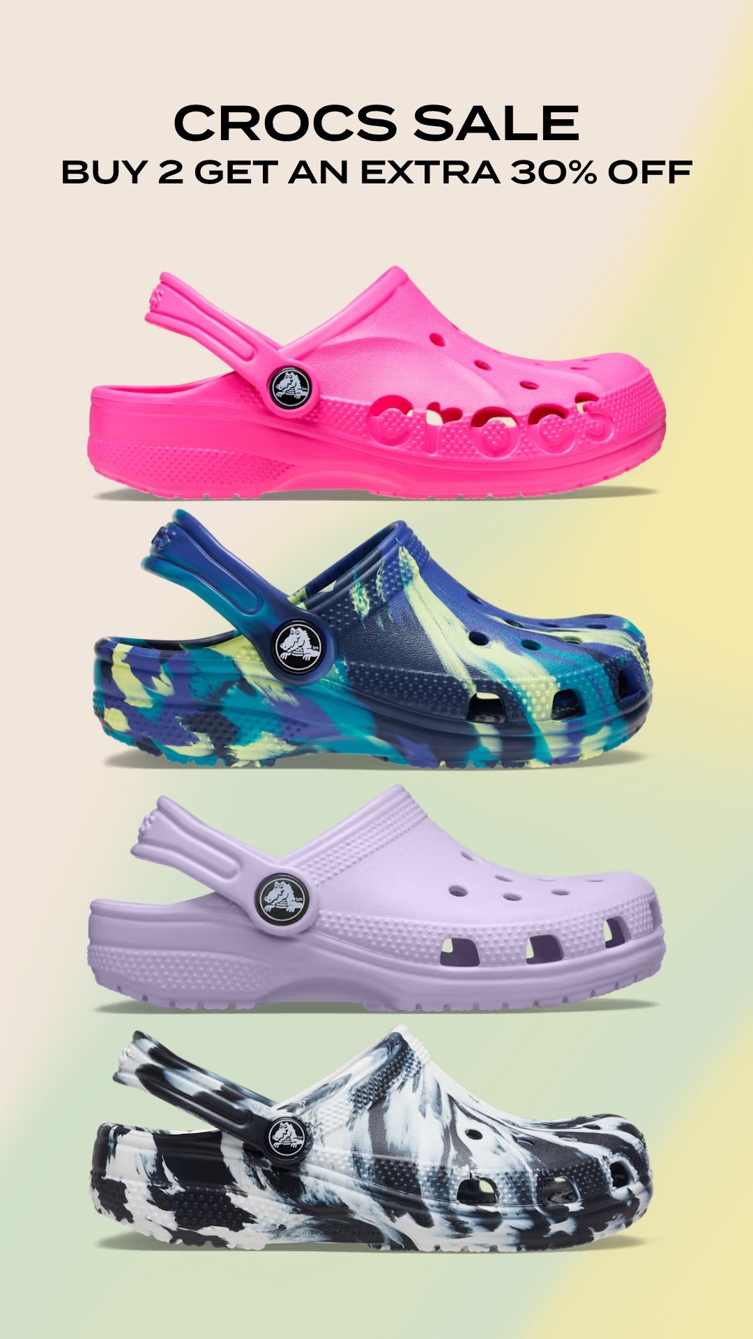 Buy 2 Crocs get an extra 30% off!

#LTKSaleAlert #LTKmomlife