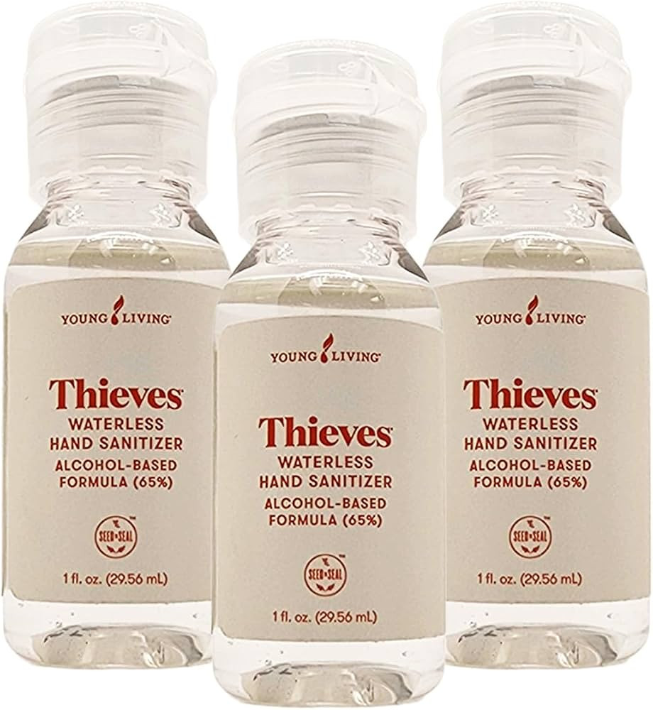 Young Living Thieves Waterless Hand Purifier with Peppermint Oil | 1 oz | Convenient, Refreshing,... | Amazon (US)