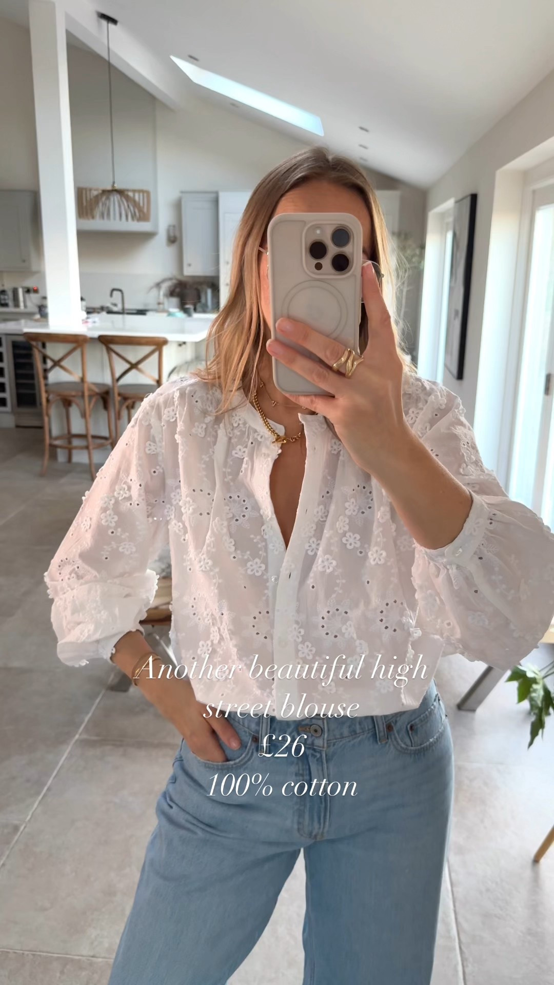 This appliqué textured flower blouse is lovely 👌🏻 and such a great price for the quality and detail. 
100% cotton 
Wearing a U.K. 14 

30 long in the jeans. 

Spring outfit 
Nice top and jeans 
Summer blouse 

#LTKspring #LTKsummer #LTKuk