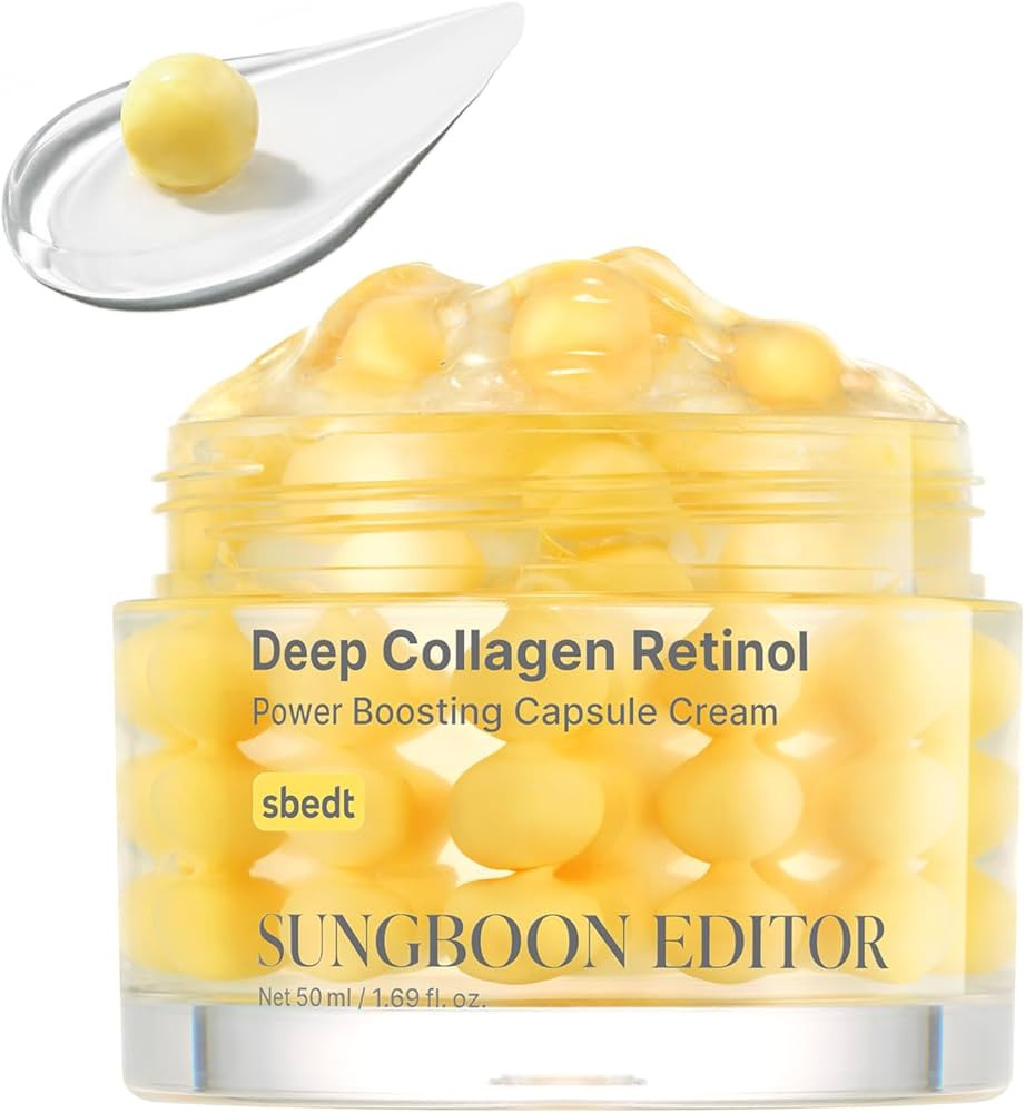 SUNGBOON EDITOR Deep Collagen Retinol Capsule Cream | For Fine Lines and Dry Skin | White Spicule... | Amazon (US)