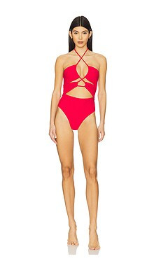 BOAMAR Neff One Piece Swimsuit in Red Cherry from Revolve.com | Revolve Clothing (Global)