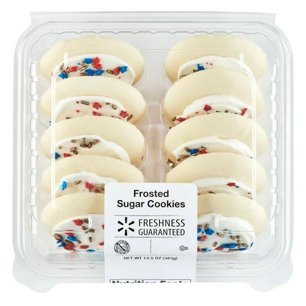 Freshness Guaranteed Frosted Sugar Cookies, 13.5 oz, 10 Count | Walmart (US)