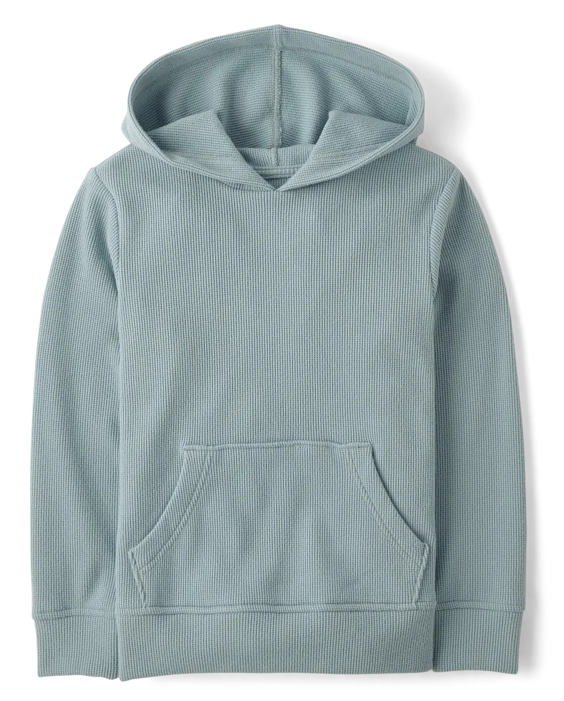 Kids Plush Winter Waffle Thermal Hoodie - gray | The Children's Place