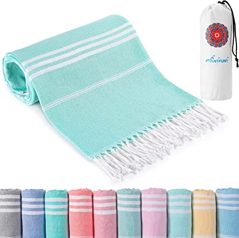 Cotton Turkish Beach Towels Quick Dry Sand Free Oversized Bath Pool Swim Towel Extra Large Xl Big... | Amazon (US)