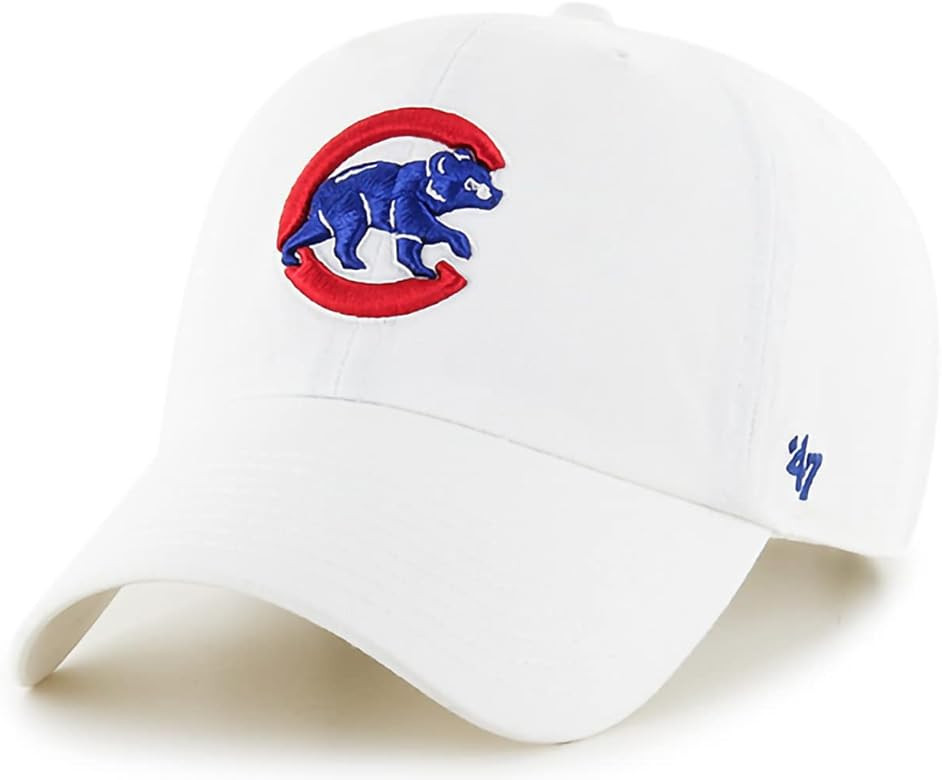 '47 MLB White Clean Up Adjustable Hat Cap, Adult One Size | Amazon (US)