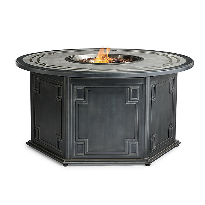 Paloma Round Custom Gas Fire Table | Frontgate | Frontgate