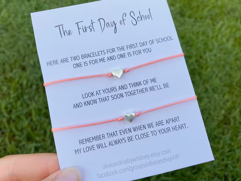 First Day of School Bracelets Mommy and Me Bracelets | Etsy | Etsy (US)