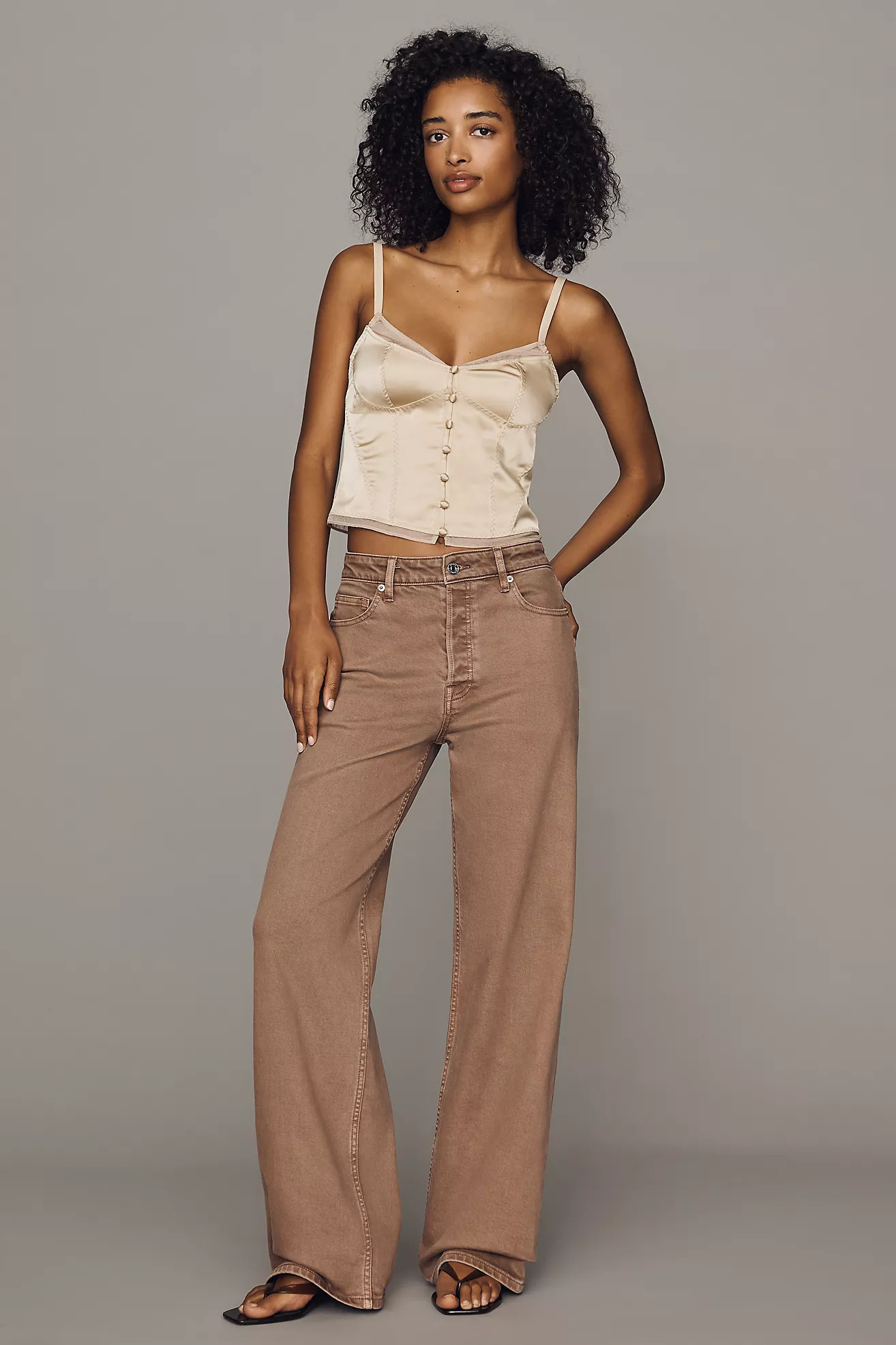 Good American Vintage High-Rise Wide-Leg Jeans | Anthropologie (US)