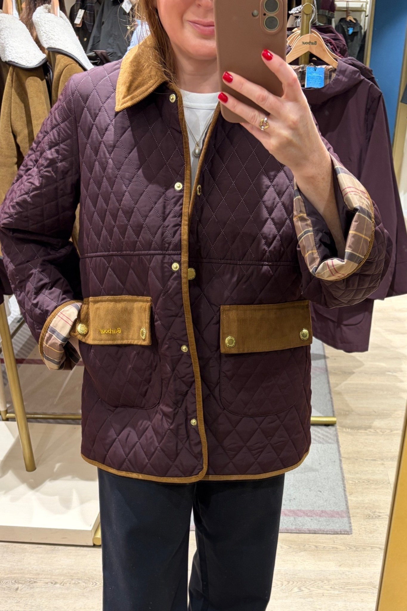 The Barbour jacket I’ve been eyeing for autumn 🍂🍇 Tried this one on in a size 8 and I absolutely loved the fit! Such a classic style that would work with so many autumn outfits. It’s one of those jackets you could throw on with jeans and boots or dress down with leggings and trainers. A really easy everyday autumn layer! fall fashion hauls

#LTKuk #LTKautumn #LTKstyletip