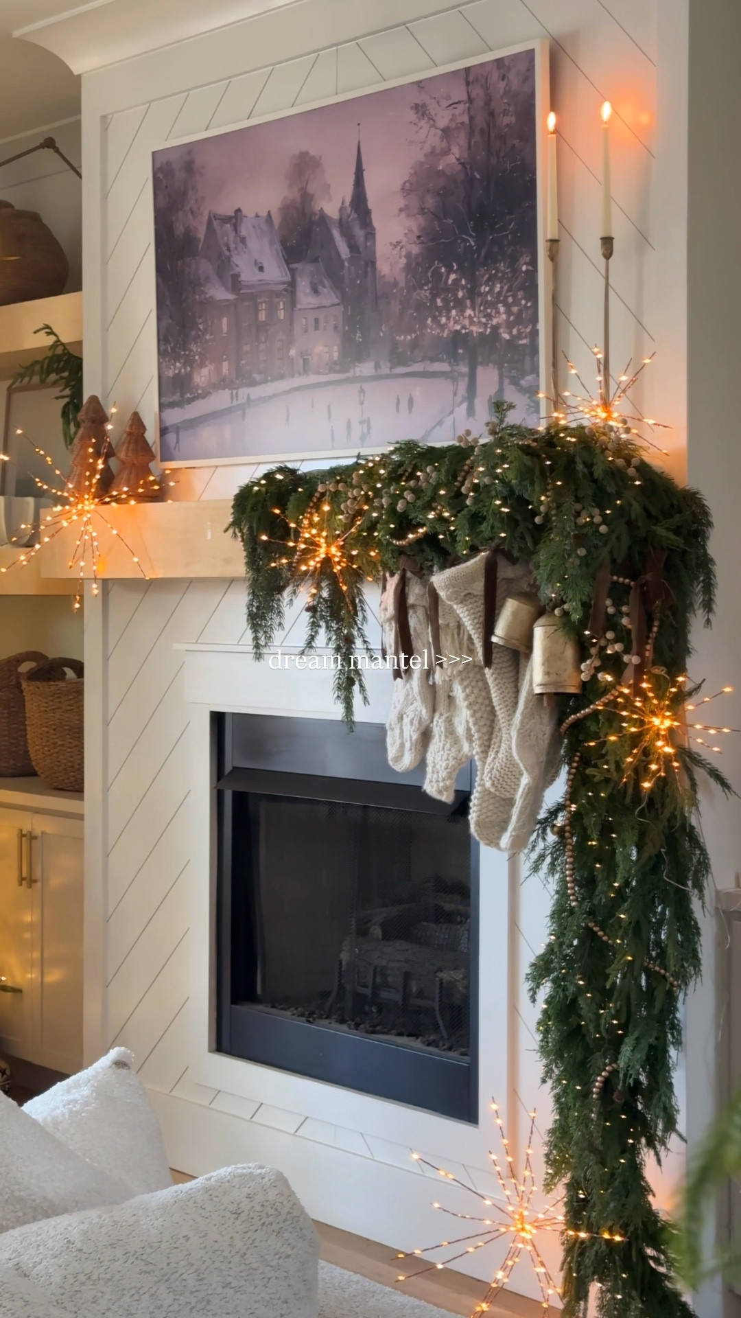 dream mantel ✨| a true labor of love, the twinkle is EVERYTHINGGG! ♥️ @anthropologie @shopterrain 

#christmasmantel #christmas #christmasdecor #twinklelights #anthrohome #christmasgarland #christmaslights #anthrohome 

#LTKHoliday #LTKSeasonal #LTKHome