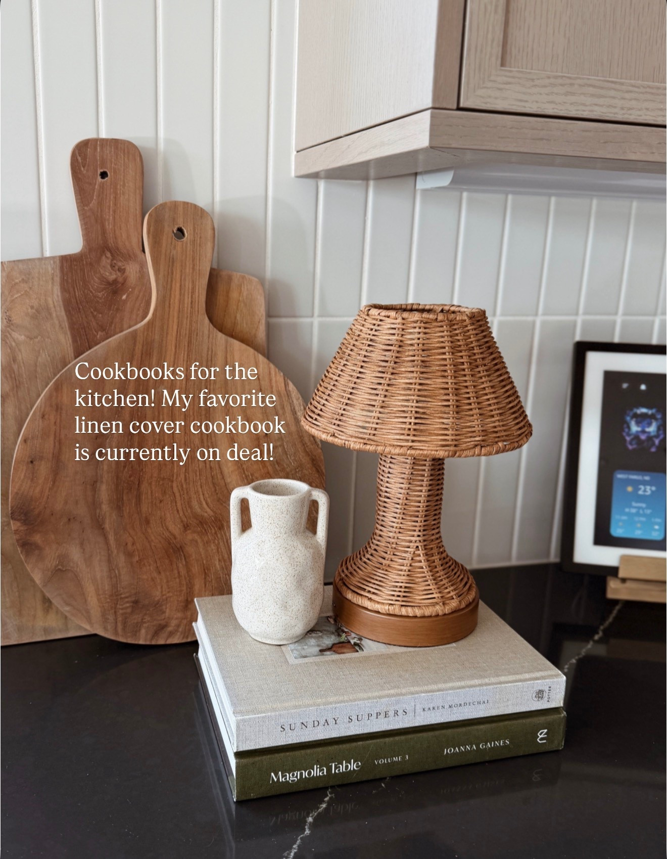 My favorite cookbooks! I’ve had Sunday Suppers for years and it’s on sale right now!

#LTKFindsUnder50 #LTKHome #LTKSaleAlert