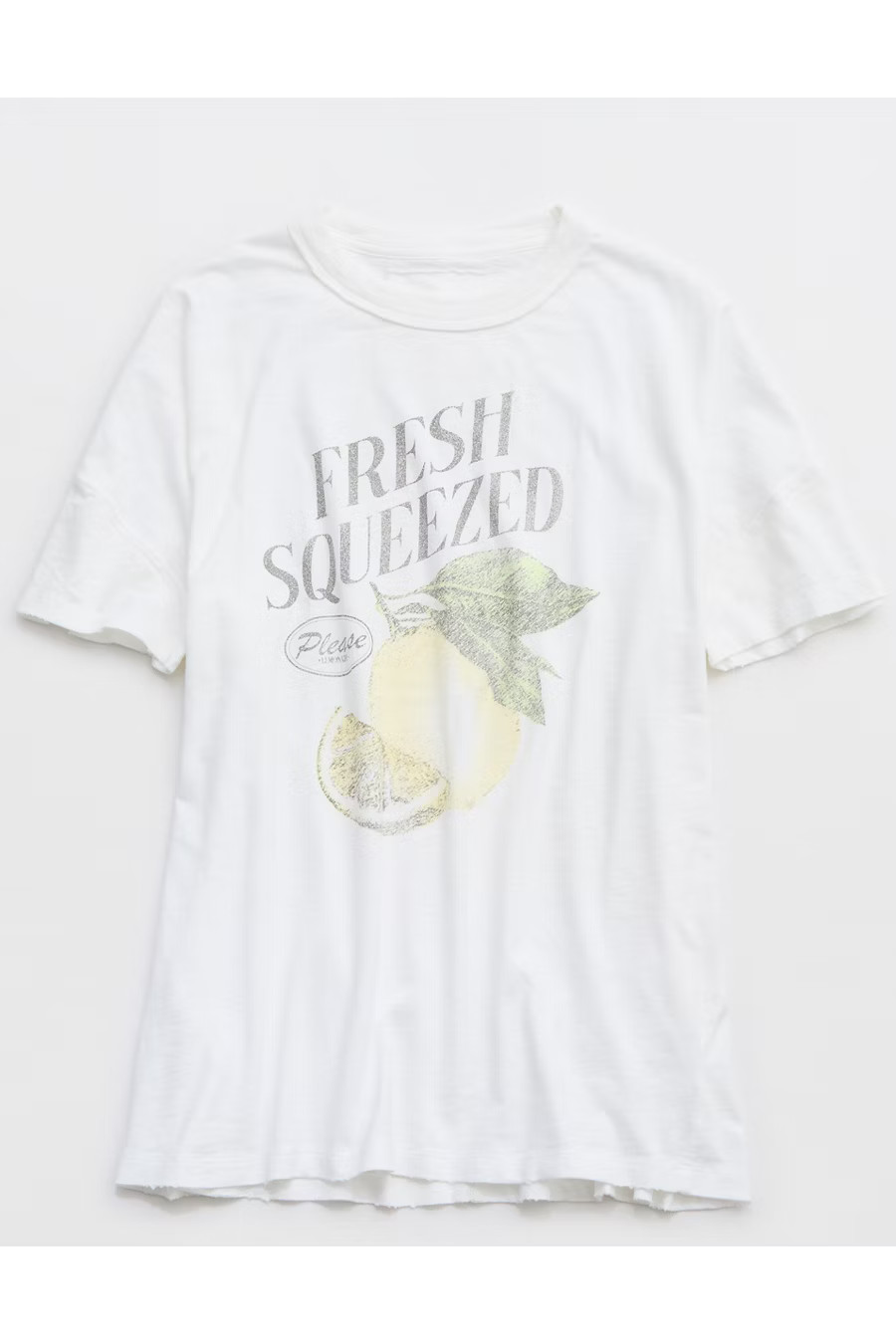 Aerie Oversized Crew Boyfriend T-Shirt Women's Air White XXS | American Eagle Outfitters (US & CA)