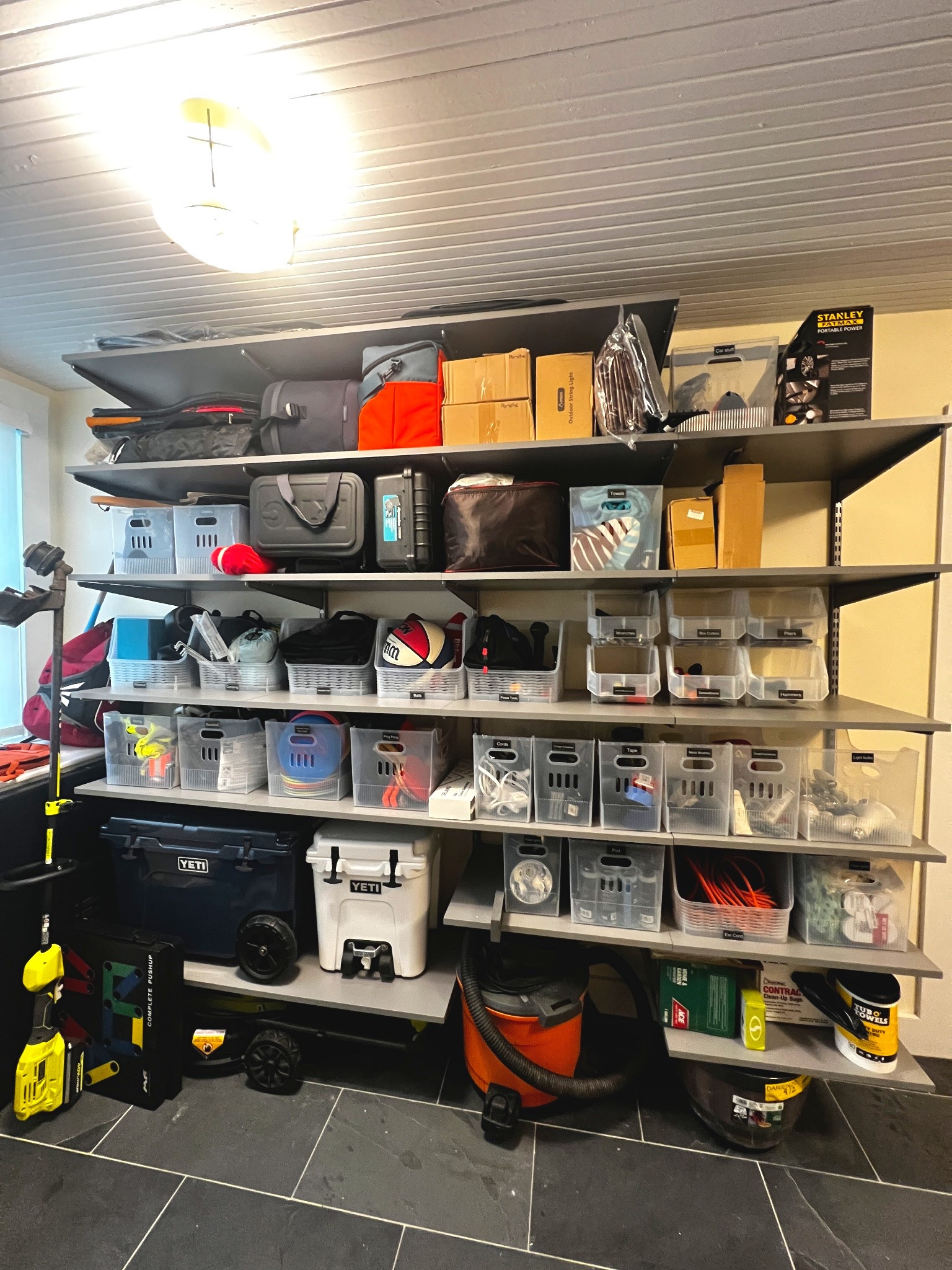 Don’t have a garage? No prob! A shelving system in your utility space can do the trick!

#LTKHome