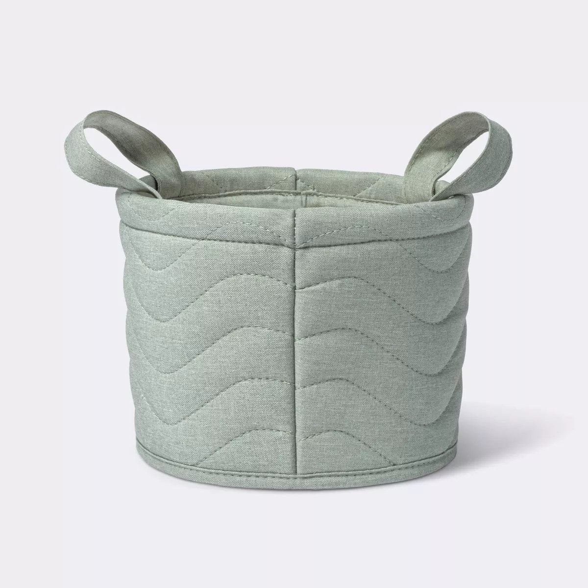 Quilted Fabric Small Round Storage Basket - Cloud Island™ | Target