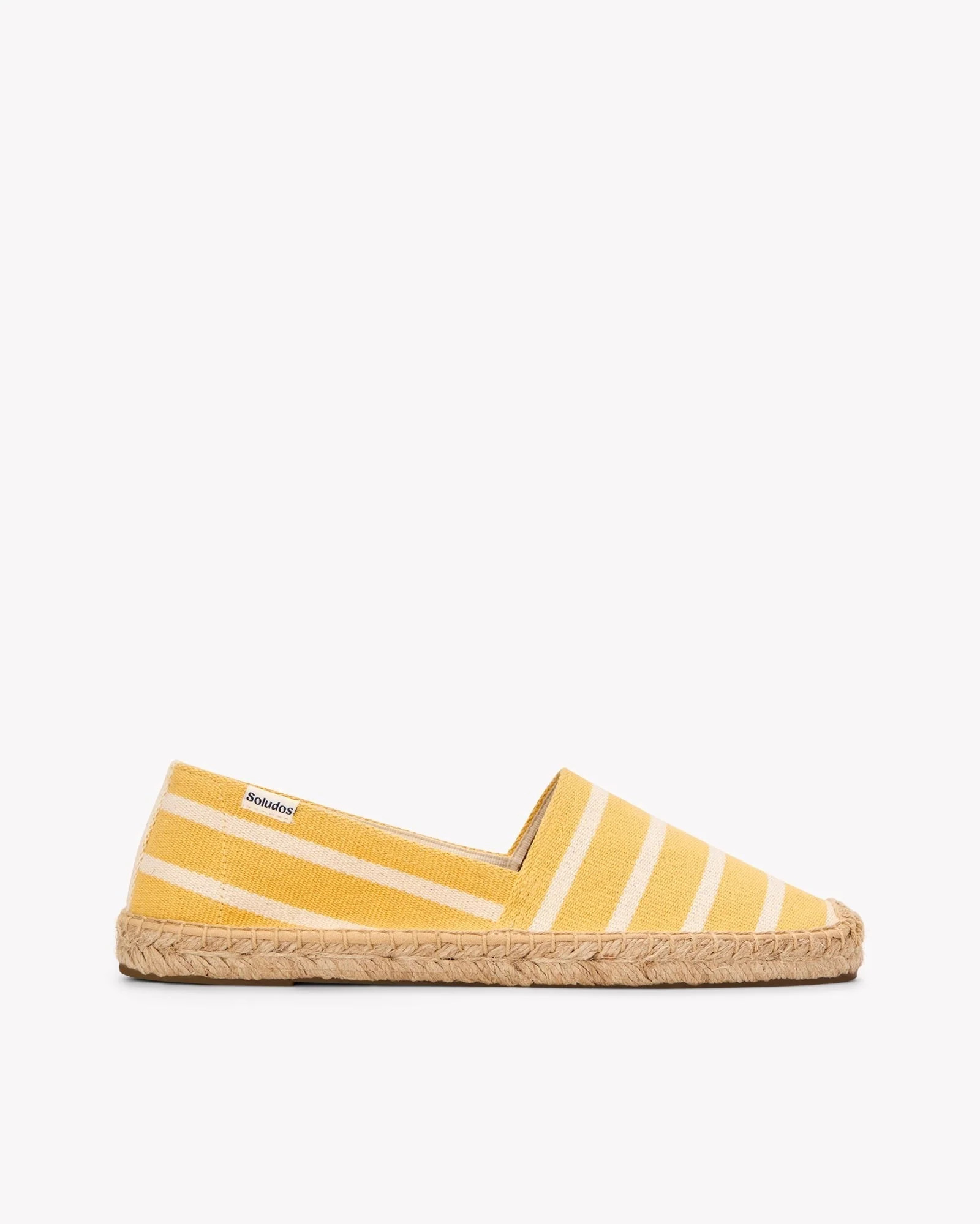 Womens_Espadrilles_The Original_Woven Stripes_Classic - Yellow - Ivory | Soludos