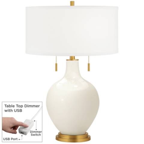 West Highland White Toby Brass Accents Table Lamp with Dimmer - #011K0 | Lamps Plus | Lamps Plus