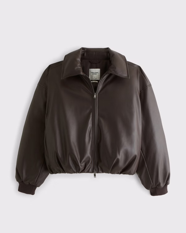 Women's Bubble Hem Short Coat | Women's Clearance | Abercrombie.com | Abercrombie & Fitch (US)