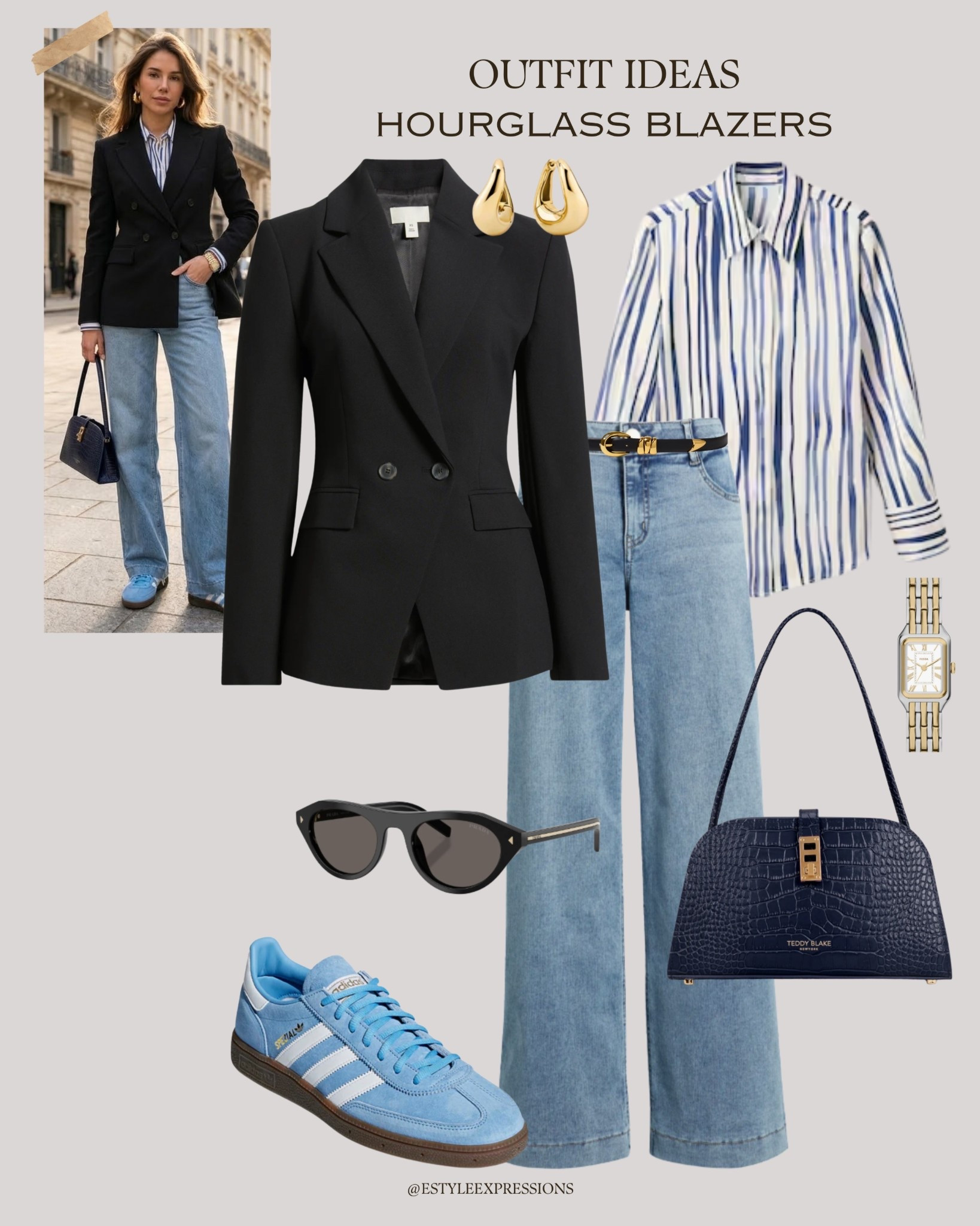 Simple Outfit Ideas featuring classic & chic Hourglass Blazers!✨ These blazers cinch the waist, creating a beautiful, feminine silhouette-making them perfect to pair with timeless classics!🤎 Think crisp shirts, tailored trousers,
structured vests, or sleek denim for that polished yet effortless look!🌸💫

#LTKSpringSale #LTKootd #LTKWorkwear