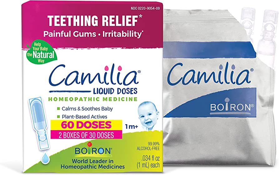 Boiron Camilia Teething Drops for Daytime and Nighttime Relief of Painful or Swollen Gums and Irr... | Amazon (US)
