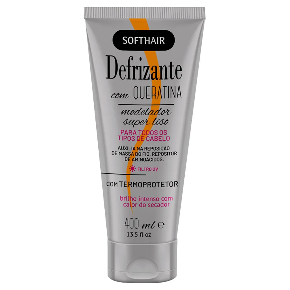 Defrizante Com Queratina Soft Hair 400ml - Lojas REDE: A Maior Rede de Cosméticos do Brasil! | LOJAS REDE (BR)